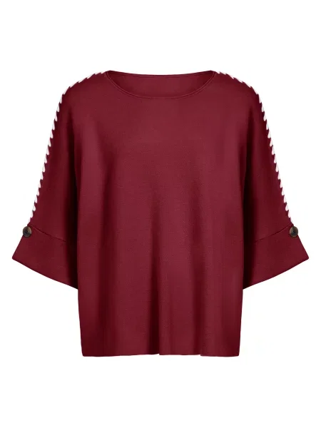 Imily Bela Pulover burgundy roșu
