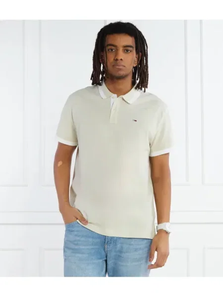 Tommy Jeans Polo TJM REG SOLID TIPPED maro
