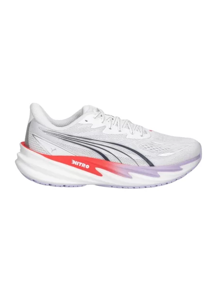 Buty do biegania Puma Velocity Nitro 5 puma white/ultra red białe