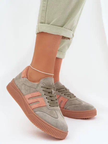 Teniși Evento din piele verde