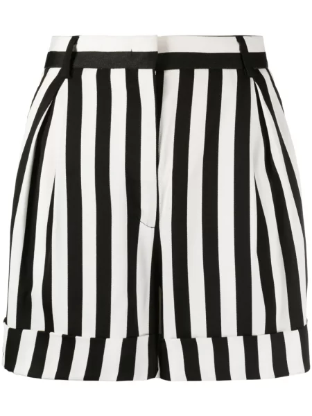 Pantaloni scurți Moschino din satin negru