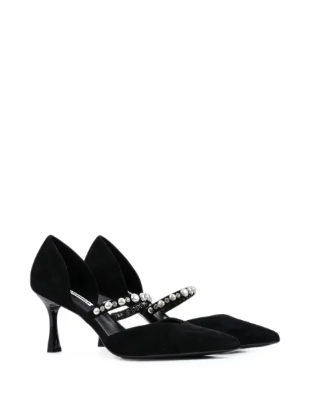 Pantofi cu toc Karl Lagerfeld cu perle negru