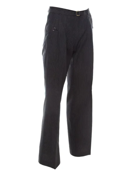 Pantaloni Boss cu dungi cu imagine negru