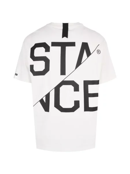 Tricou simplu Stance cu autograf alb