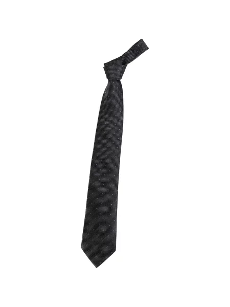 Cravată Zegna de mătase cu buline negru