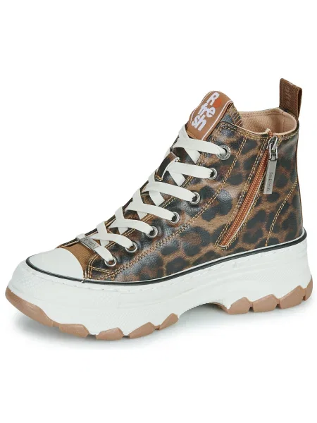 Pantofi Refresh cu model leopard maro