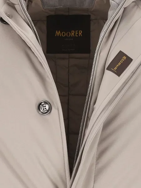 Geacă Moorer cu glugă gri