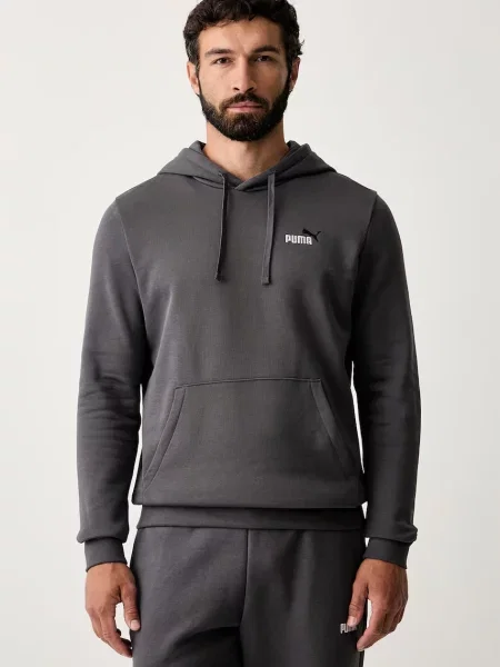 Puma hanorac cu glugă pentru bărbați cu Essential Color gri