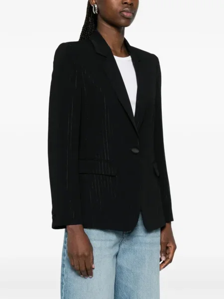 Geacă Emporio Armani cu dungi negru