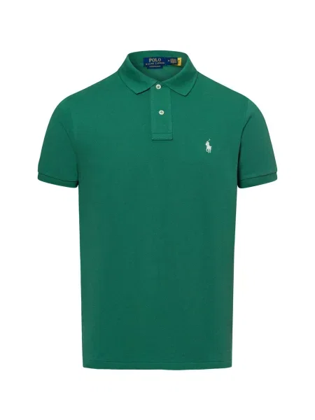 Ralph Lauren Koszulki Mężczyzna S Koszulka Polo Slim-Fit z Piki zielony