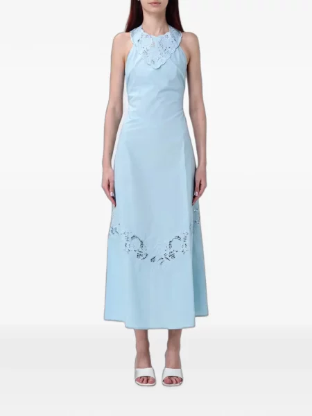 Halter nyakú maxi ruha Twinset kék