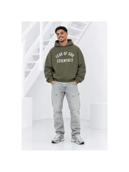 Bluza z kapturem Fear Of God z kapturem zielona