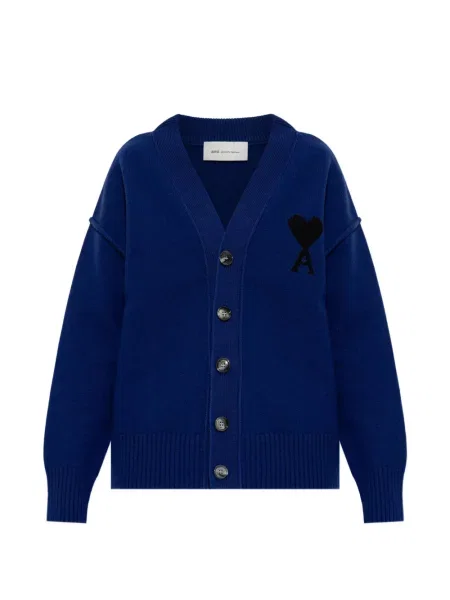 Cardigan Ami Paris albastru