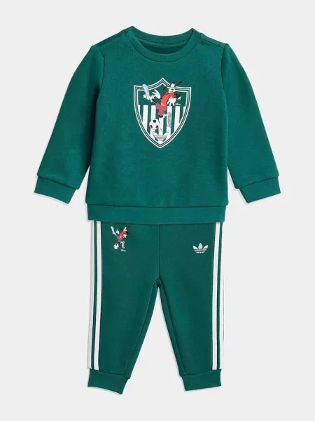 Adidas Originals tepláková souprava dětská s bavlnou zelená