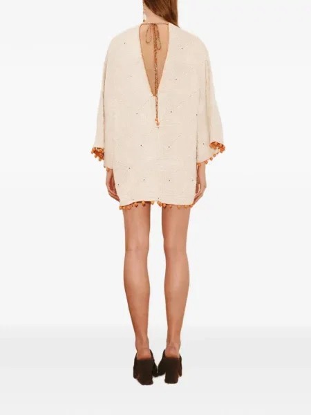 Rochie mini Alemais cu pompoane