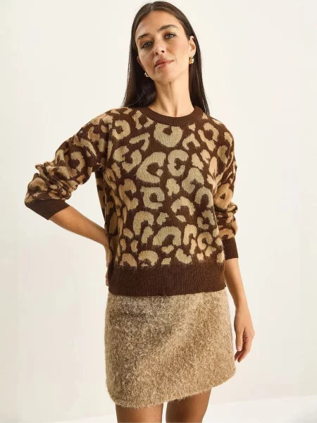 Bianco Lucci Pulóver Pullover' barna