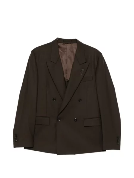 Costum Lardini cu două rânduri de nasturi maro