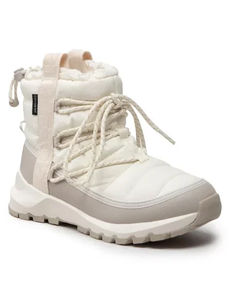 Μπότες Χιονιού The North Face Thermoball Lace Up Wp Gardenia White/Silver Grey λευκό