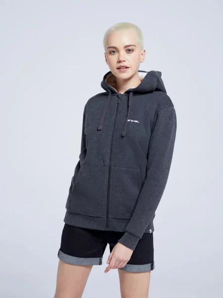 Animal Zuri bluza z kapturem z bawełny organicznej Grey