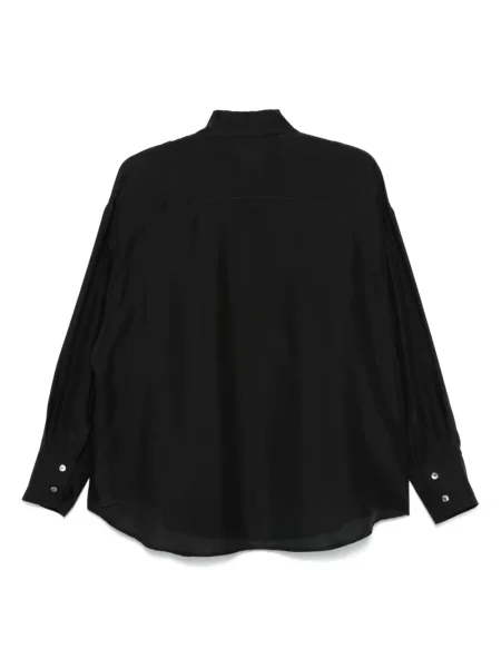 Cămașă Barena de mătase negru