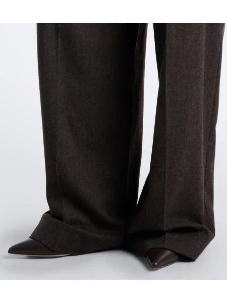 Pantaloni Ralph Lauren Collection de lână maro