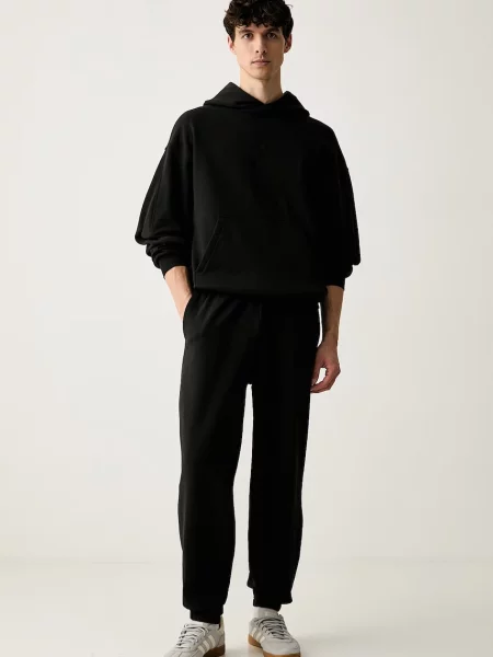 Adidas pantaloni de trening din negru
