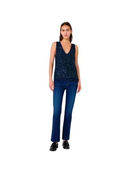 Sweter Weekend Max Mara niebieski
