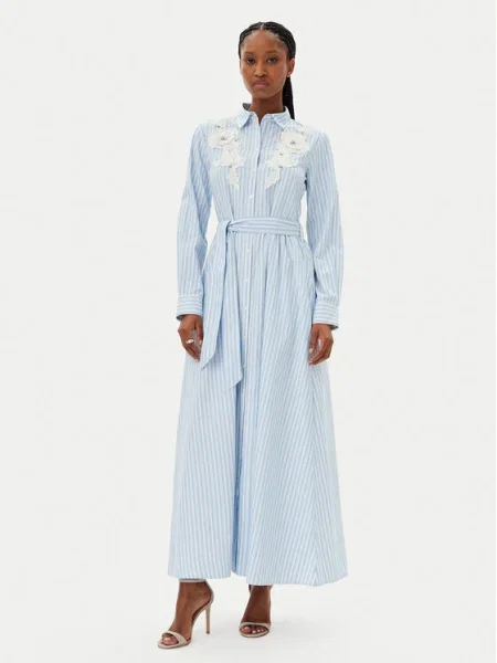 Gaudi Rochie tip cămașă celest albastru
