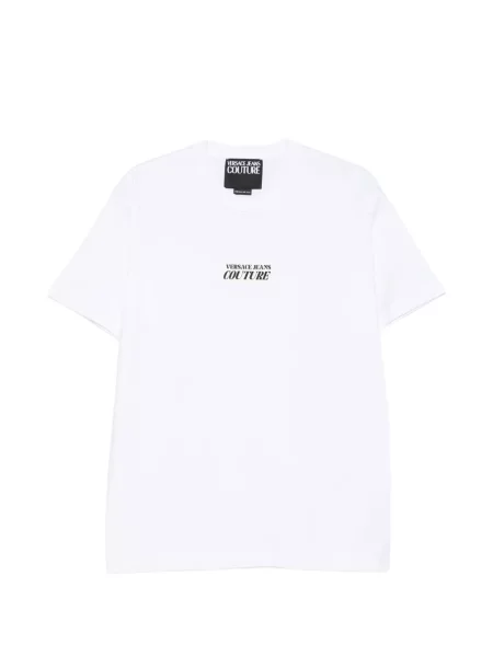 Póló Versace Jeans Couture autogrammal fehér