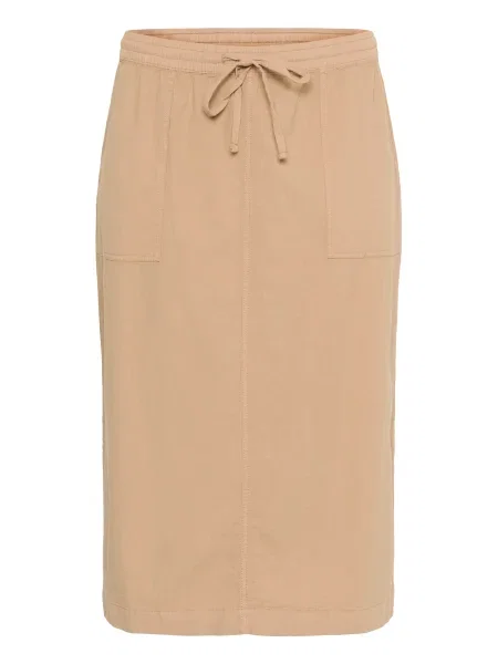 KAFFE CURVE Sukňa Nana piesková