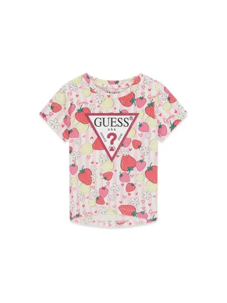 Guess Футболка Regular Fit рожевий