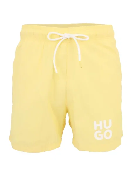 HUGO Kratke kopalne hlače PAOLO rumena bela