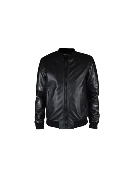 Kurtka skórzana Philipp Plein czarna