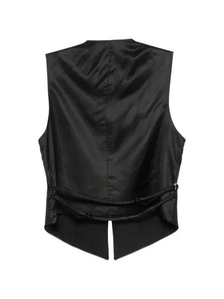 Vestă Armarium cu decolteu în V negru