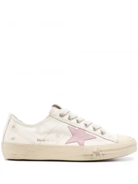Sneakerși Golden Goose V-Star din piele