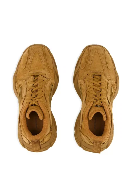 Sneakerși Balenciaga din piele de căprioară maro