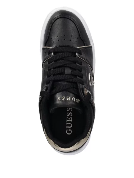 Sneakerși Guess cu imagine negru