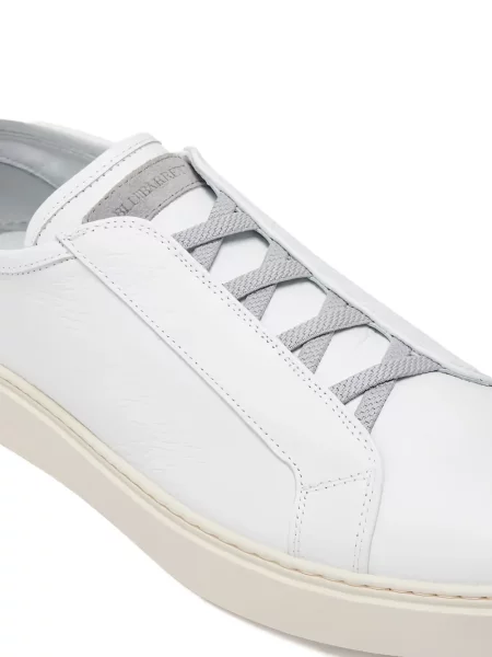 Sneakerși Barrett din piele alb