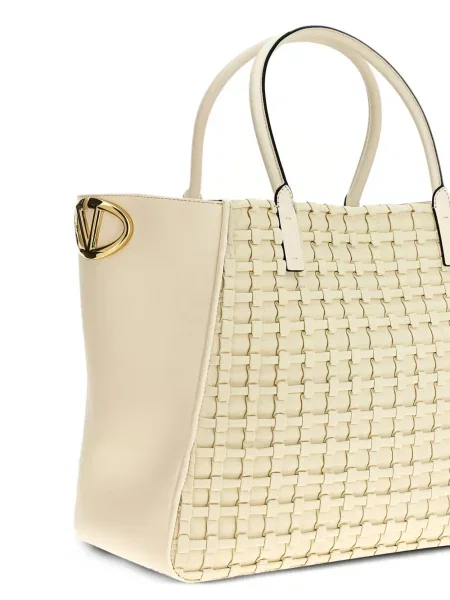 Geantă shopper Valentino Garavani alb