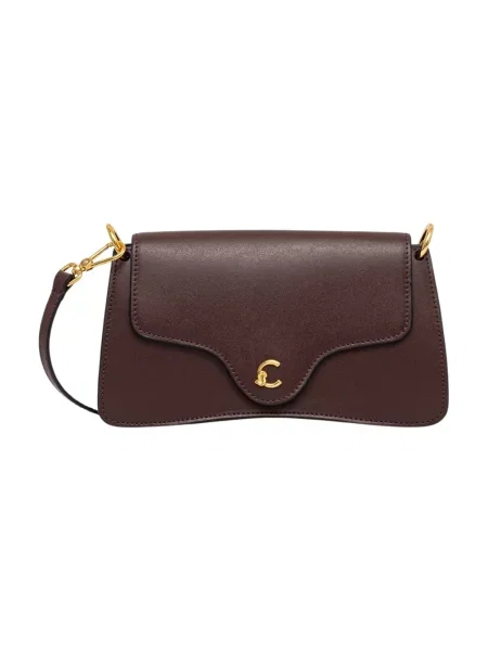 Coccinelle torebka crossbody skórzana brązowa