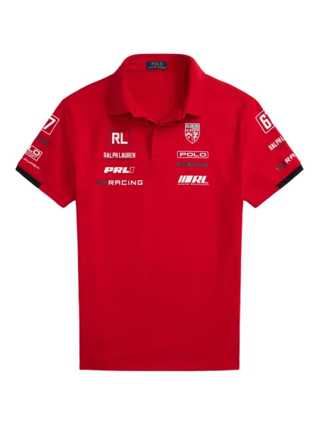 Slip de baie Polo Ralph Lauren alergare cu cordon cu imagine alb
