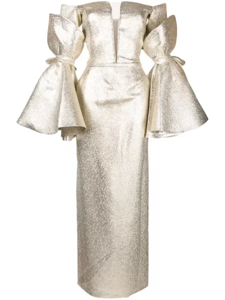 Rochie Saiid Kobeisy de costum auriu