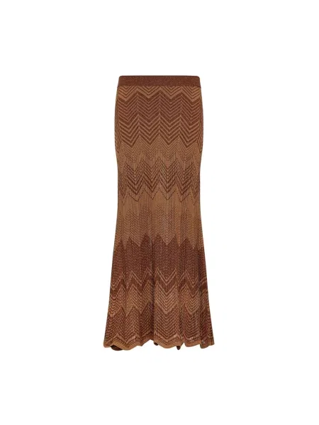 Długa spódnica maxi Akep brązowa
