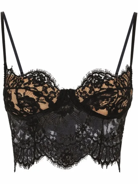Sutien Dolce & Gabbana din dantelă negru