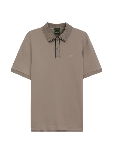 Ριγέ polo Boss πράσινο
