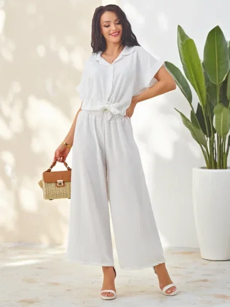 Cămașă Resti scurtă alb