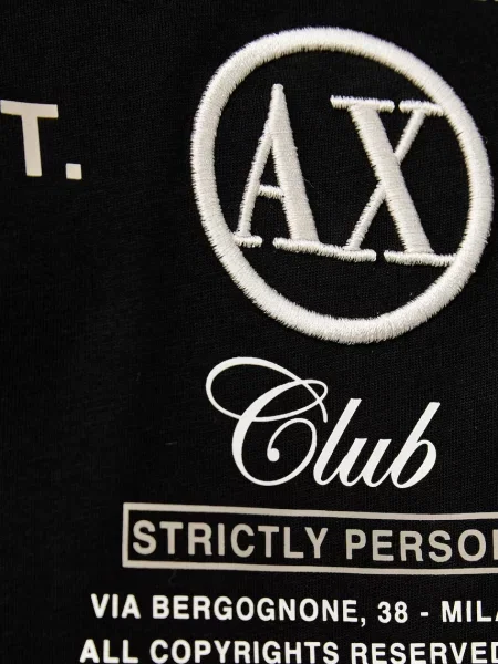 Armani Exchange férfi póló fekete
