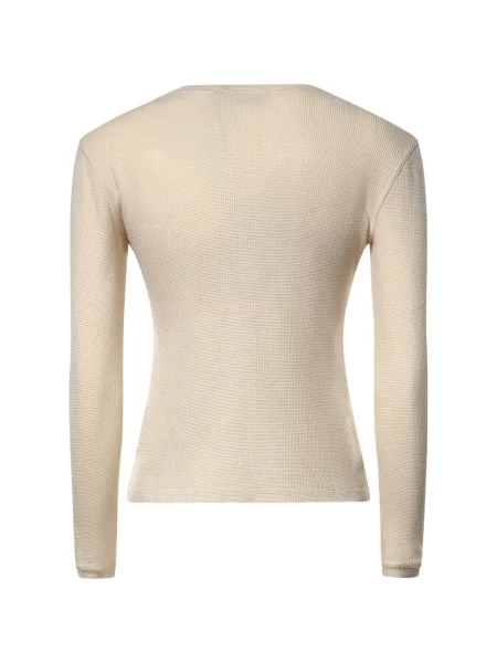 Lung tricou Miu Miu cu funde tricotate