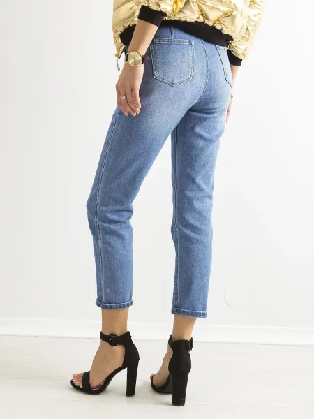 Pantaloni Fashionhunters albastru