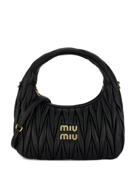 Hobo kabelka Miu Miu čierna